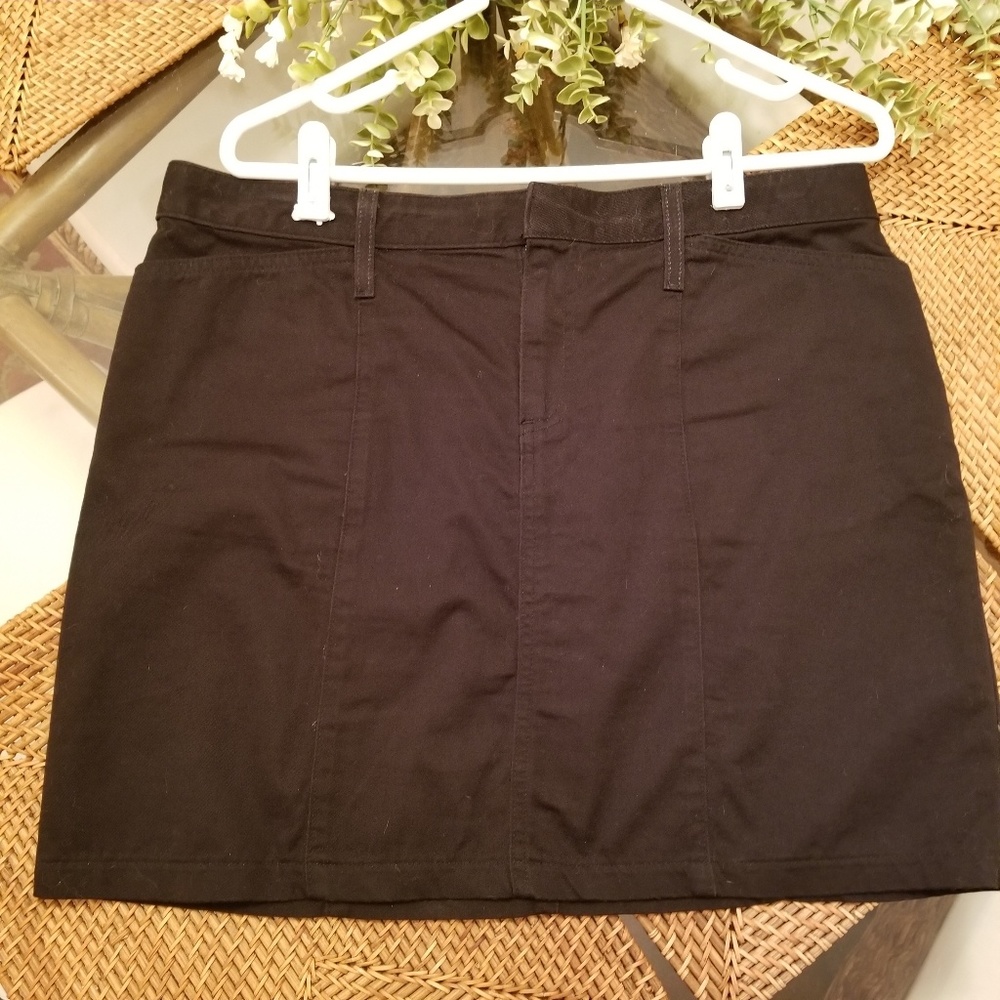 Old Navy Black Cotton Skirt
